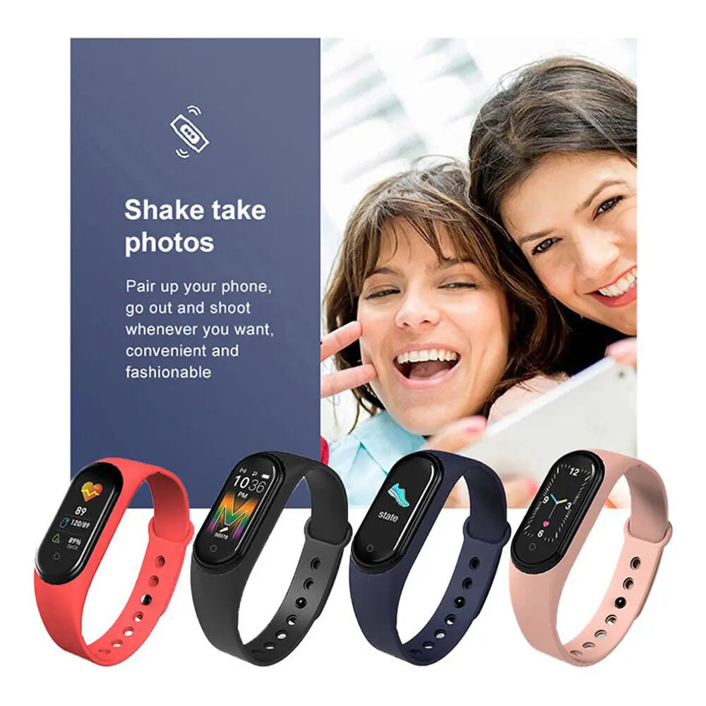 IP67 Waterproof Smarthwatch Blood Pressure Fitness Tracker Smartband Fitness Wristbands M5 Smart Band Bracelet