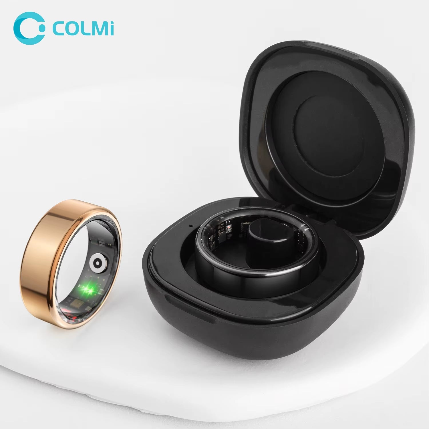 2024  R02 Smart Ring with Charging Case for Men Women, Battery Life, 39 Days, Health Monitor, 5ATM Waterproof